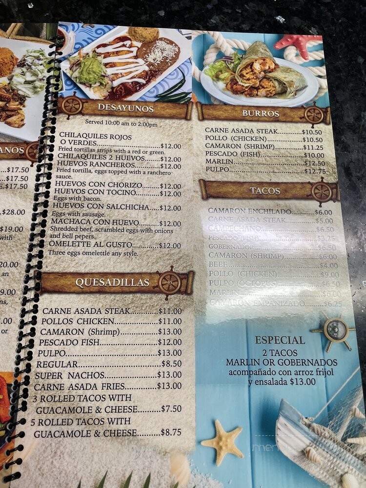Mariscos El Titanic - San Diego, CA menu_pic