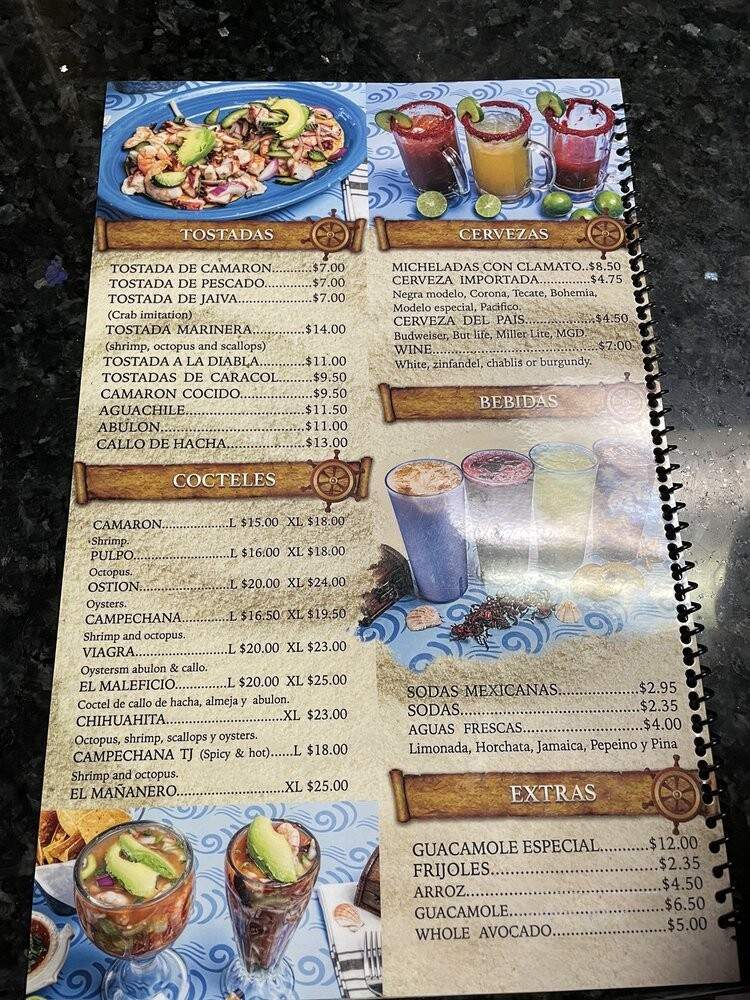 Mariscos El Titanic - San Diego, CA menu_pic