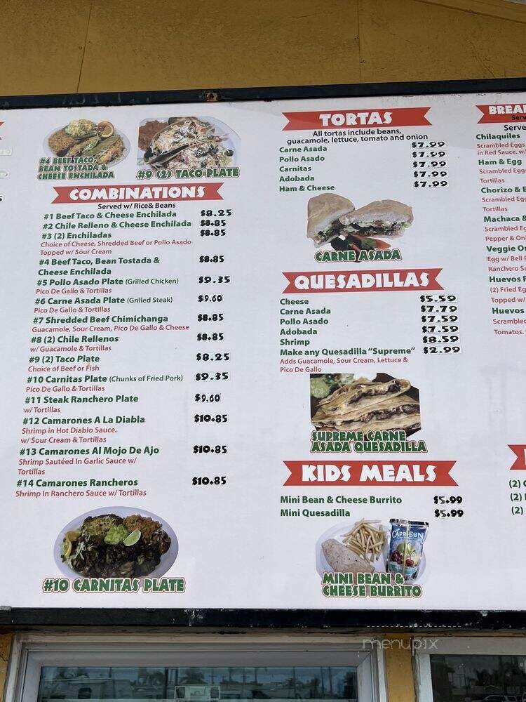 Don Panchos Mexican Food - Imperial Beach, CA menu_pic