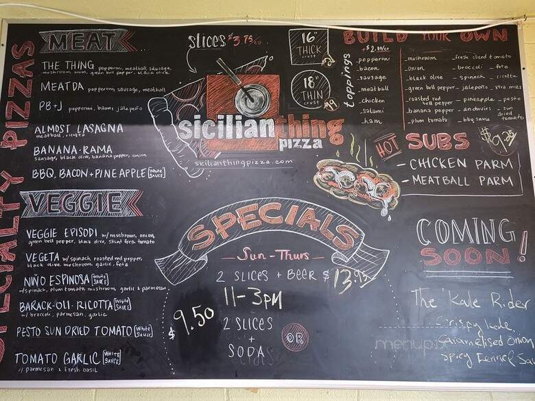 Sicilian Thing Pizza - San Diego, CA