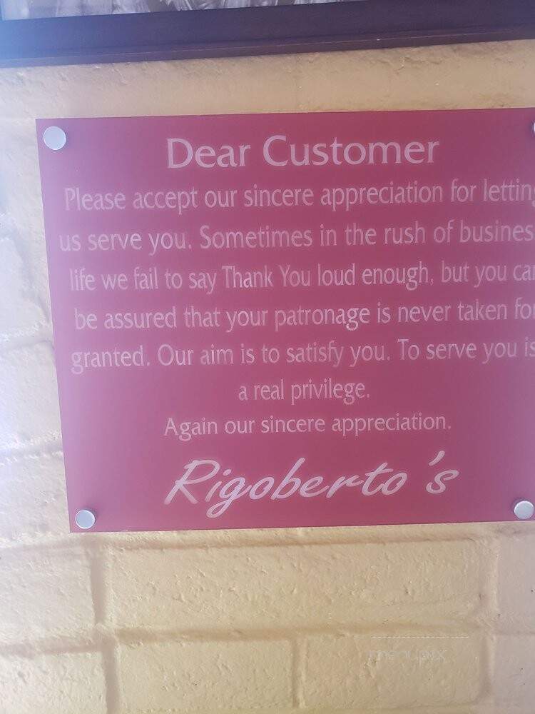 Rigoberto's - San Diego, CA menu_pic