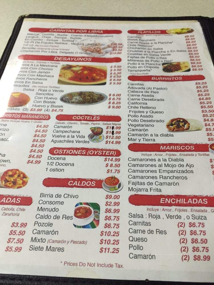Las Morelianas Carnitas Estilo - San Diego, CA menu_pic