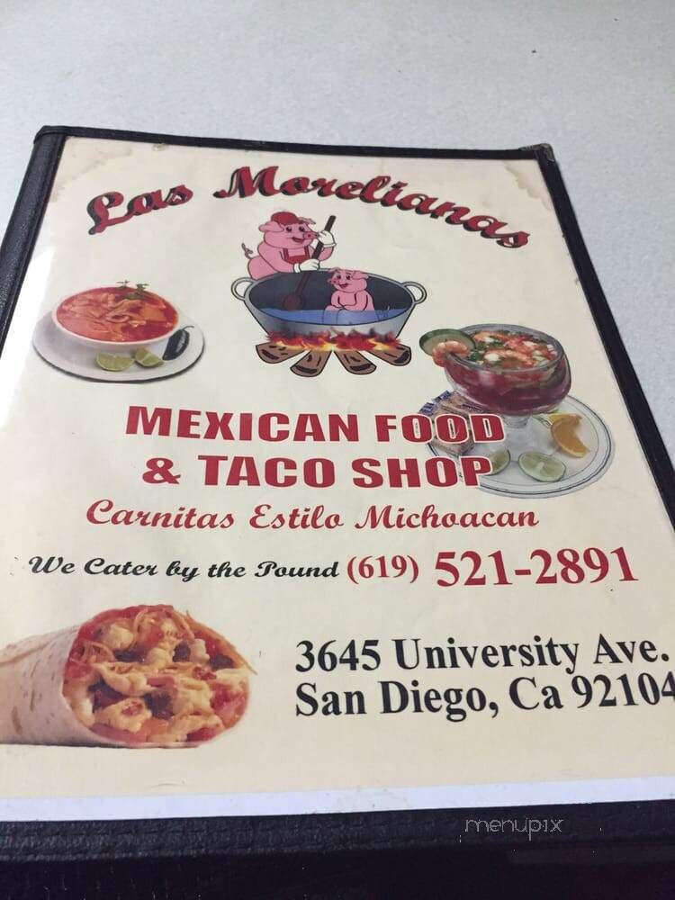 Las Morelianas Carnitas Estilo - San Diego, CA menu_pic