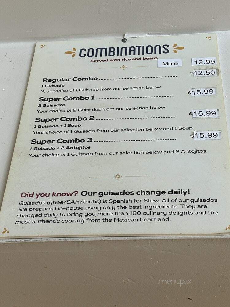 Super Cocina - San Diego, CA menu_pic