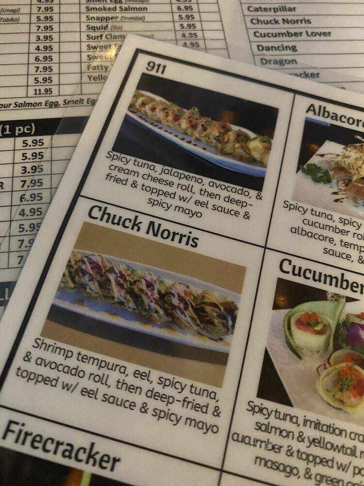 Nori Sushi - Escondido, CA menu_pic
