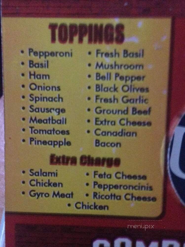 Hollywood Pizza - Chula Vista, CA menu_pic