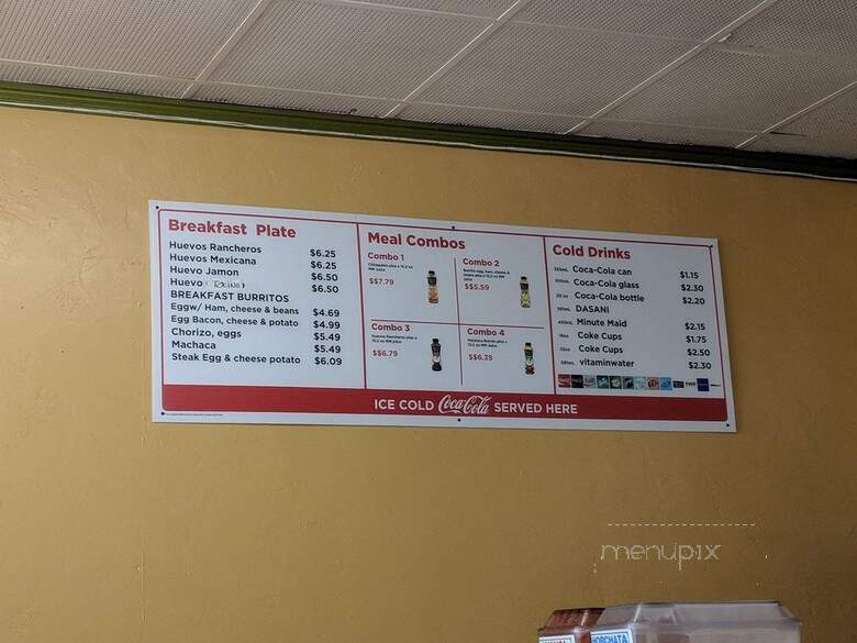 Kotija Taco Shop - Chula Vista, CA menu_pic