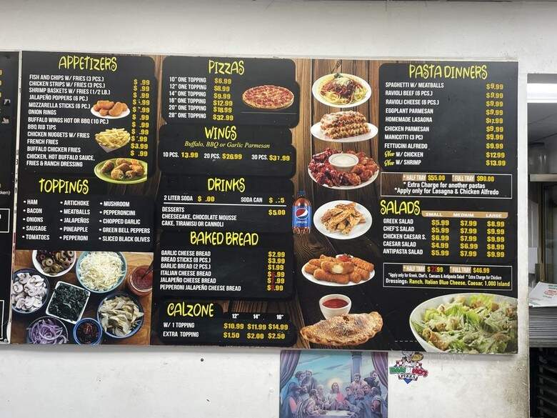 Bambino's Pizzaria & Deli - Spring Valley, CA menu_pic