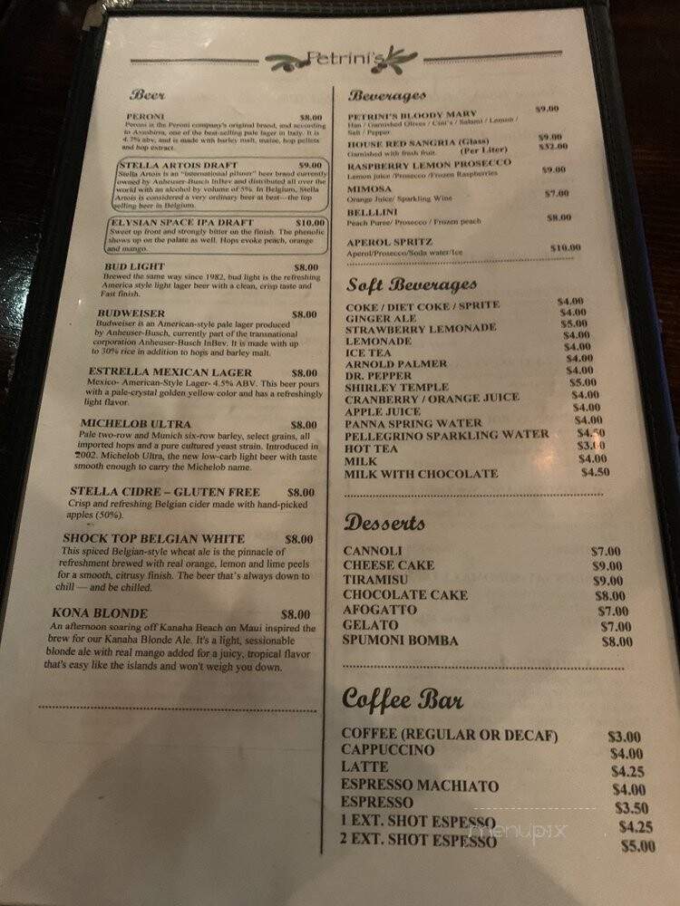 Petrini's - San Diego, CA menu_pic