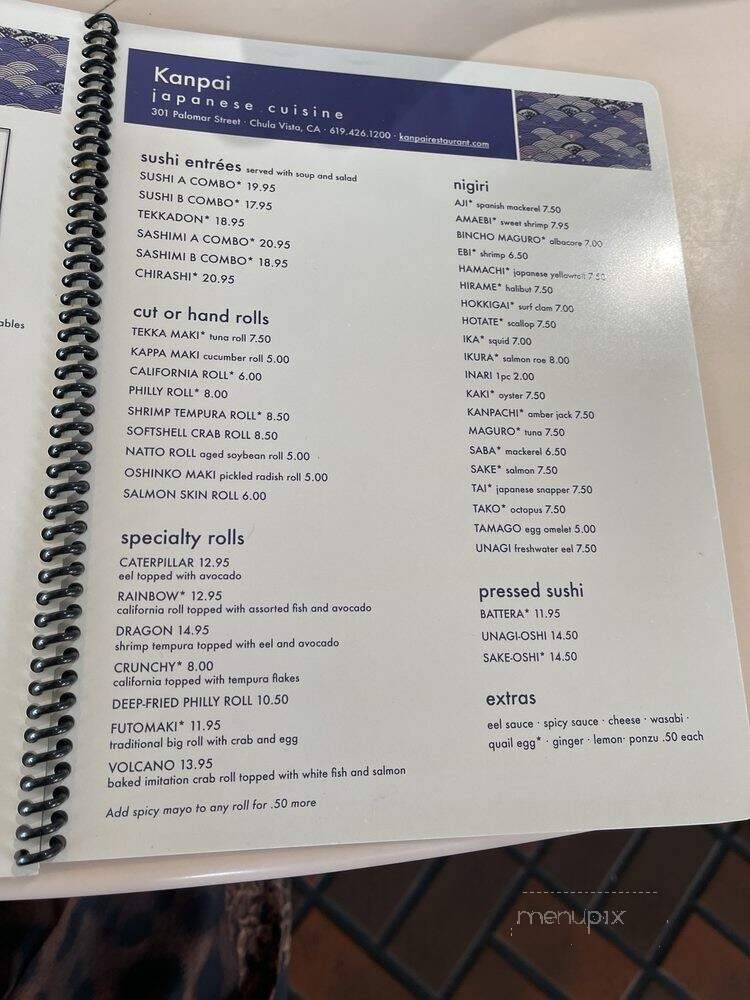 Kanpai - Chula Vista, CA menu_pic