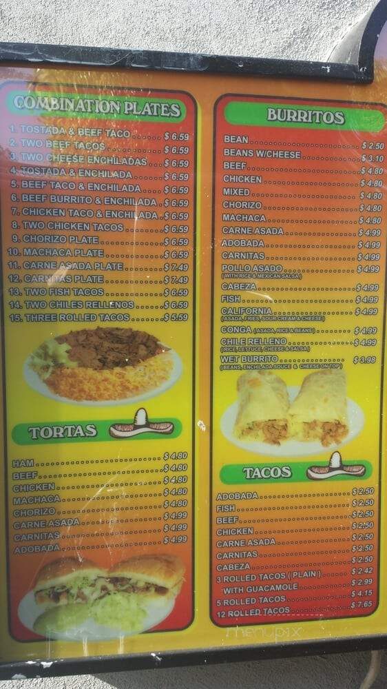 Roberto's Mexican Food - San Diego, CA menu_pic