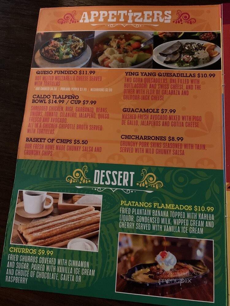 Ranas.com - Spring Valley, CA menu_pic