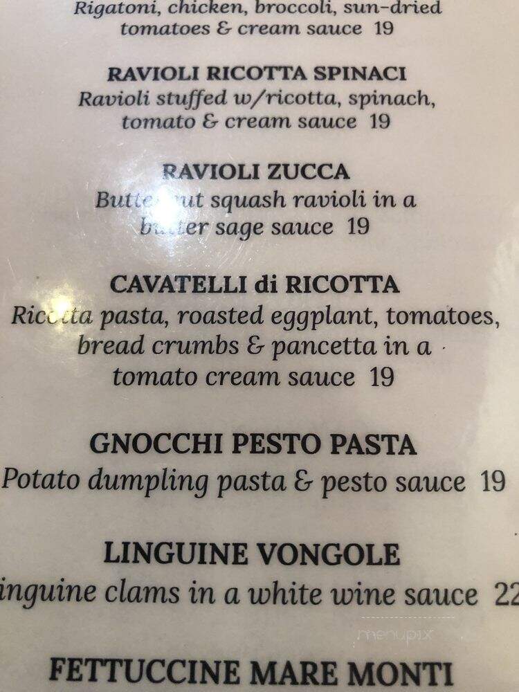 Tiramisu Trattoria - La Mesa, CA menu_pic