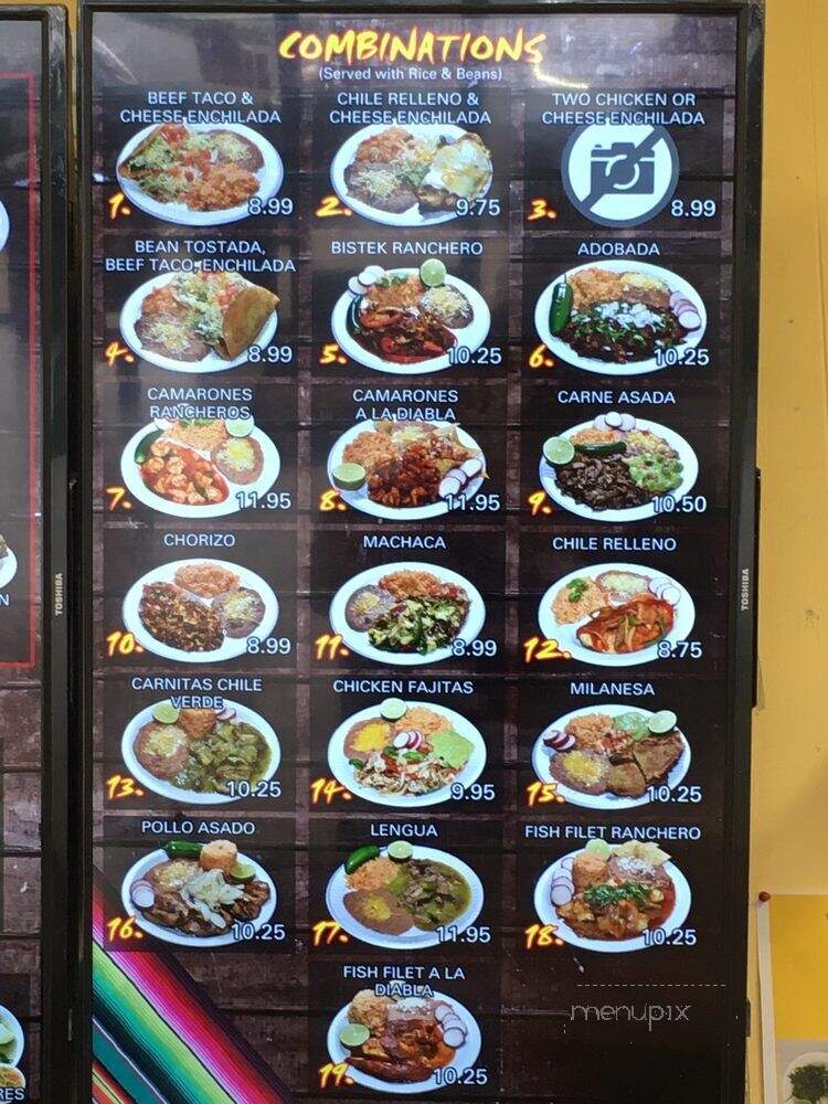 La Mesita Mexican Food - La Mesa, CA menu_pic