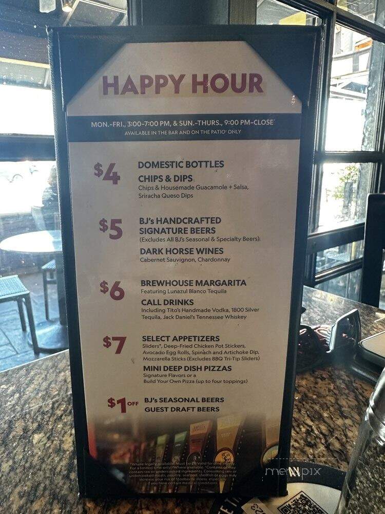 B J's Restaurant & Brewhouse - La Mesa, CA menu_pic