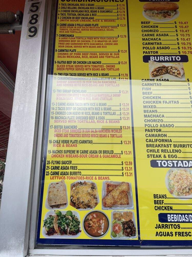 Nachos Taco Shop - La Mesa, CA menu_pic