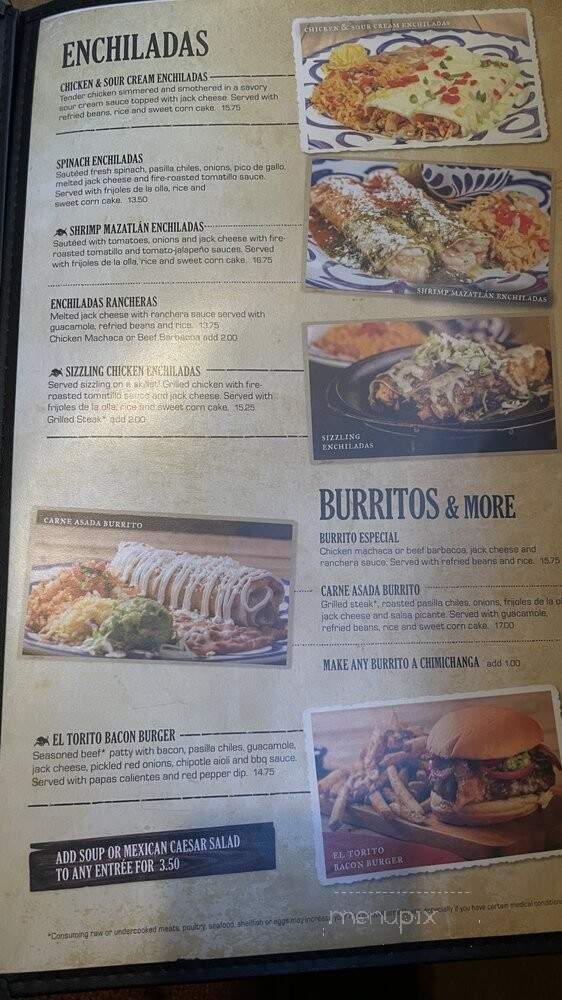 El Torito Mexican Grill - La Mesa, CA menu_pic