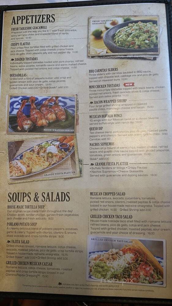 El Torito Mexican Grill - La Mesa, CA menu_pic