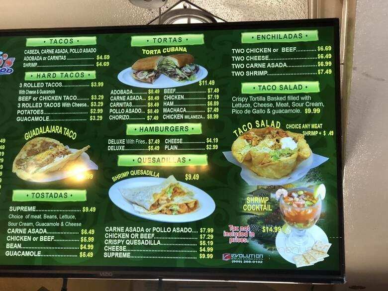 Rosarito Taco Shop - Lemon Grove, CA menu_pic