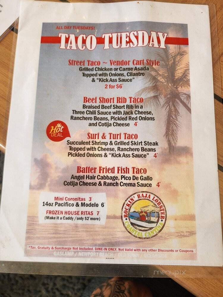 Rocking Baja Lobster - San Diego, CA