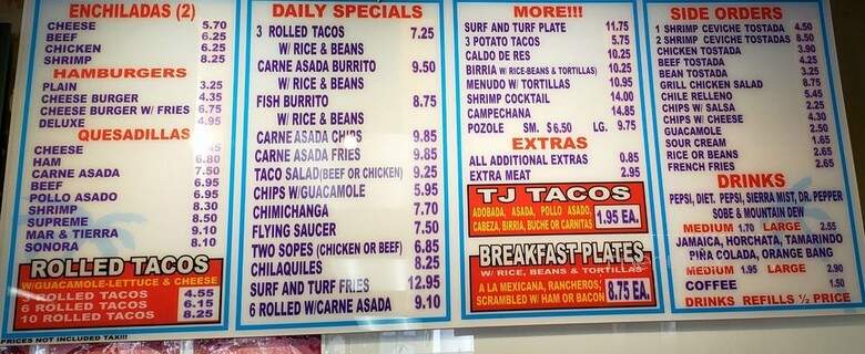 Colimas Mexican Food - El Cajon, CA menu_pic