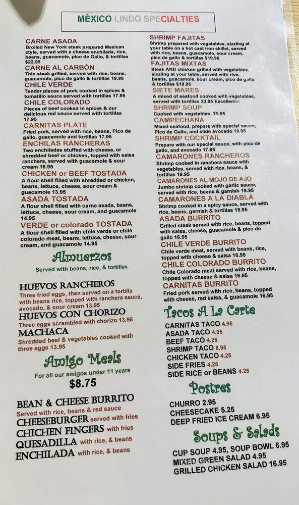 Mexico Lindo & Seafood Restaurant - San Diego, CA