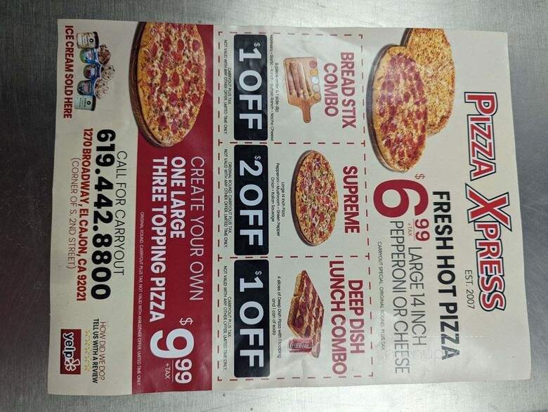Pizza To Go - El Cajon, CA