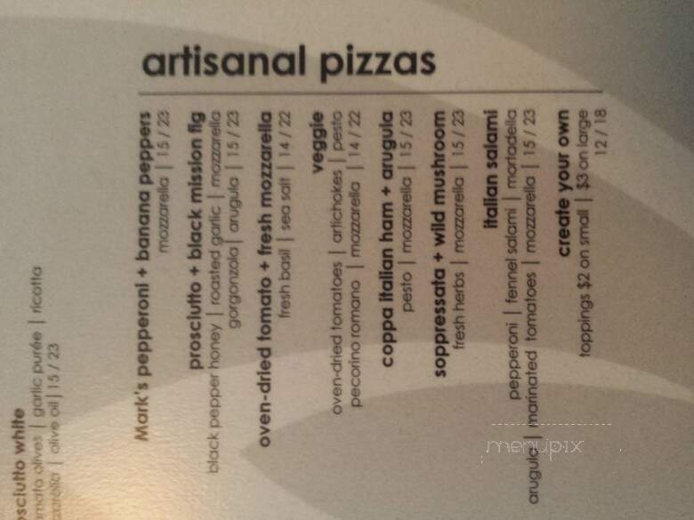 Matchbox Palm Springs - Palm Springs, CA menu_pic