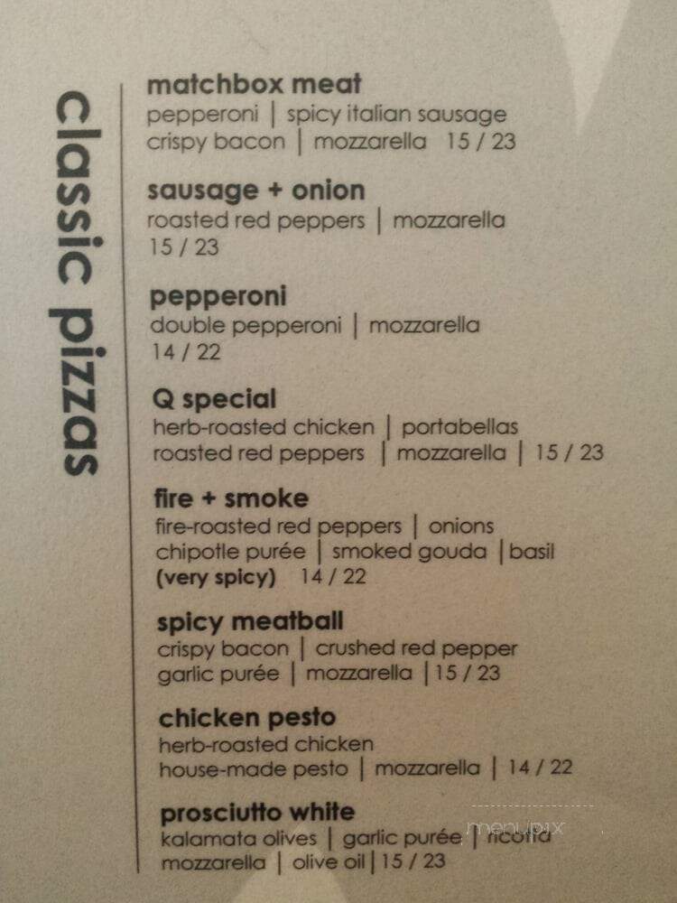 Matchbox Palm Springs - Palm Springs, CA menu_pic