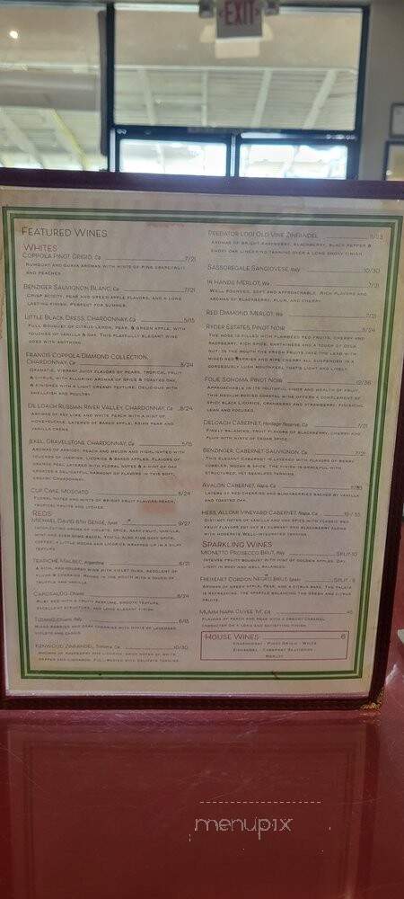 Capri Italian Restaurant - Desert Hot Springs, CA menu_pic