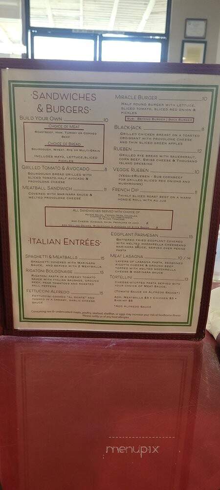 Capri Italian Restaurant - Desert Hot Springs, CA menu_pic