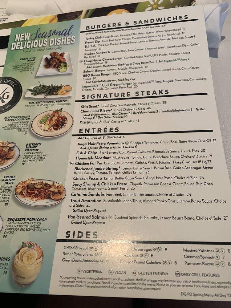 Daily Grill - Palm Desert, CA menu_pic