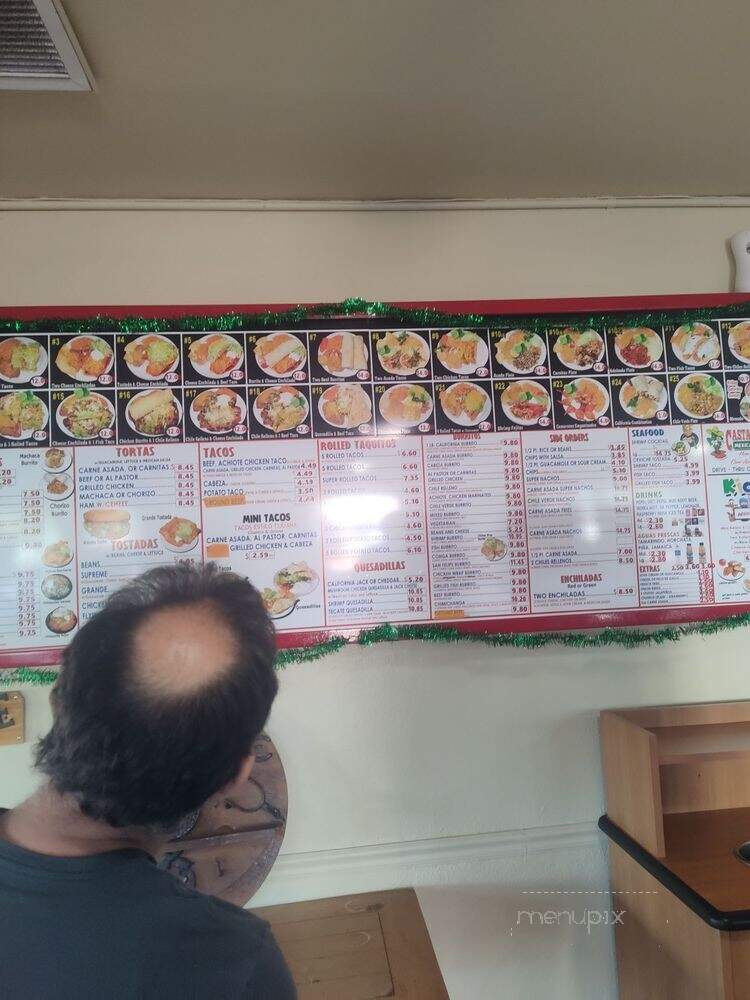 Santana's Mexican Food - Twentynine Palms, CA menu_pic
