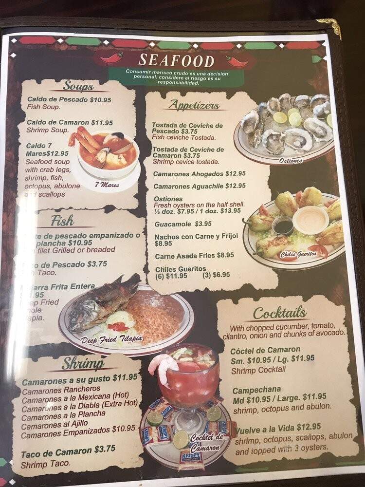 Taqueria Allende - Coachella, CA menu_pic