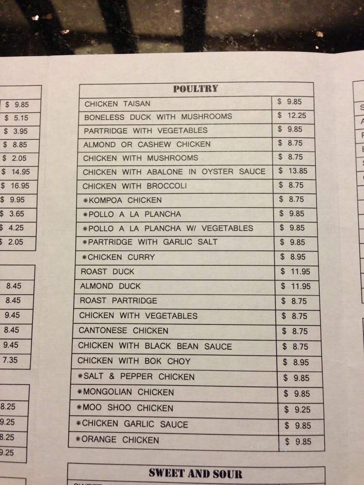 Taisan - Brawley, CA menu_pic