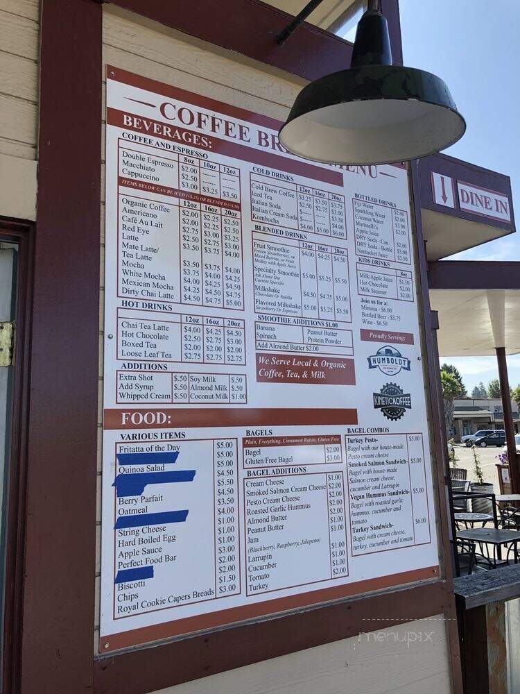 Coffee Break Internet Cafe - Arcata, CA menu_pic
