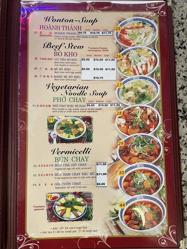 Pho Hoa-Phat I - Pleasant Hill, CA menu_pic