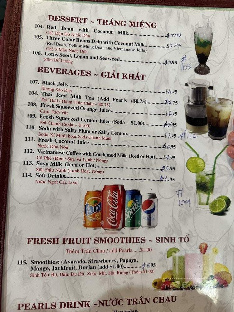 My Tho Restaurant - Newark, CA menu_pic