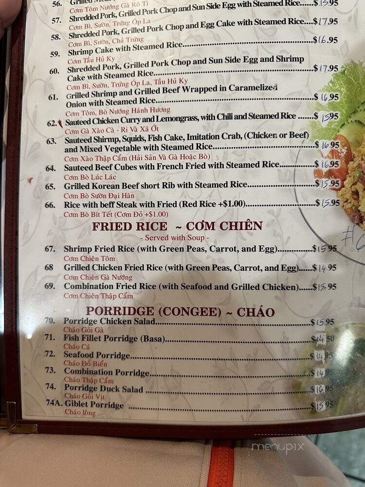 My Tho Restaurant - Newark, CA menu_pic