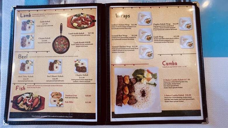 Chopan Kabob - Concord, CA menu_pic