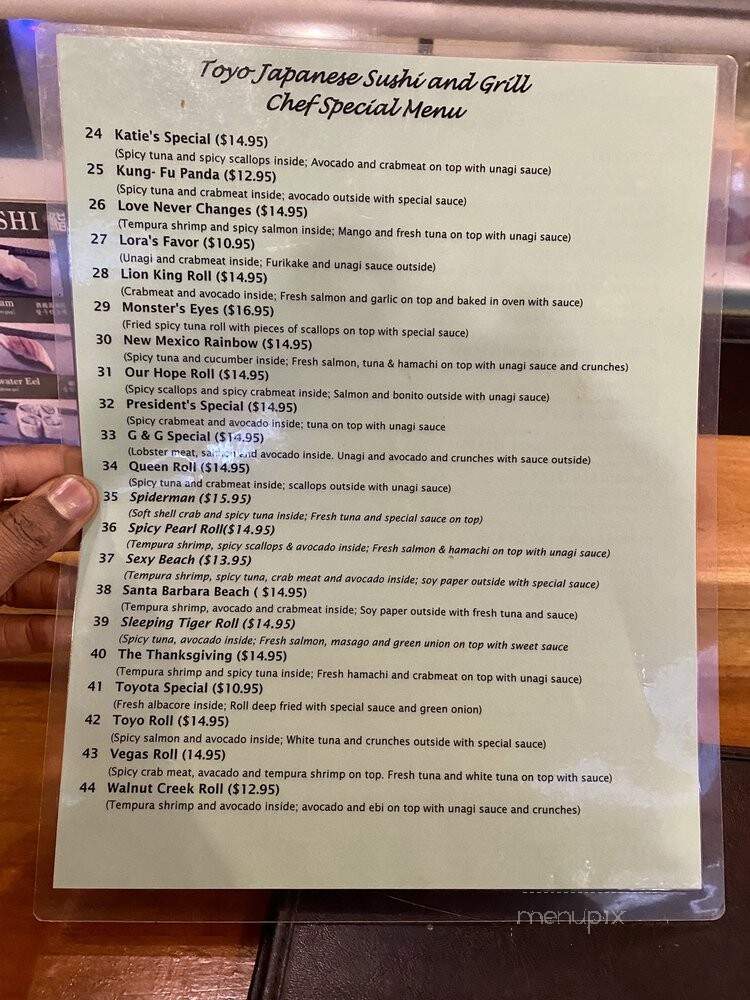 Mia Cafe - Walnut Creek, CA menu_pic