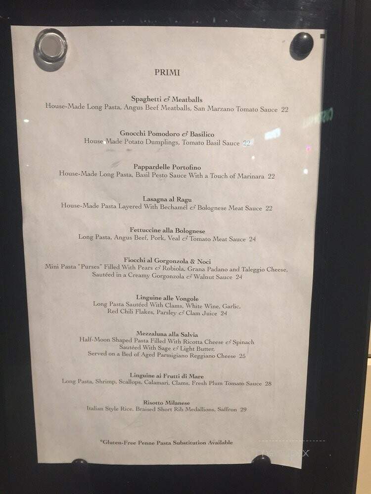 Forli Ristorante & Bar - Alamo, CA menu_pic