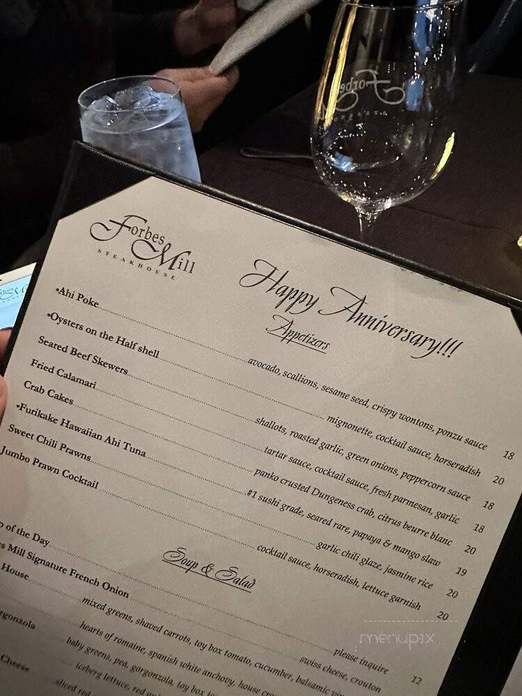 Forbes Mill Steakhouse - Danville, CA menu_pic