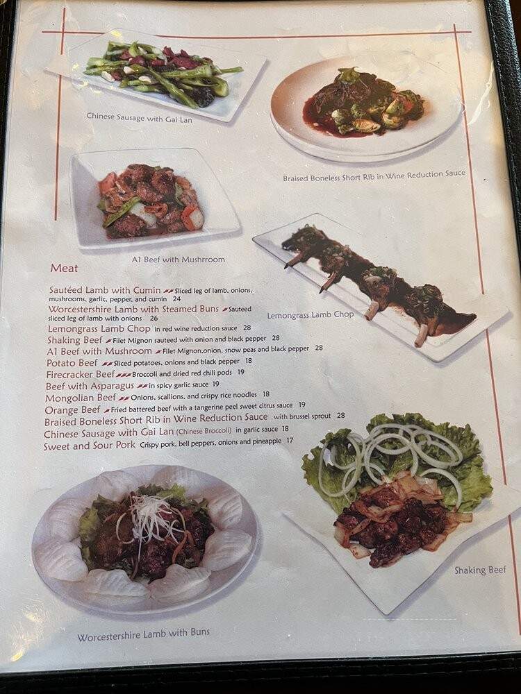 Ginger Cafe - Sunnyvale, CA menu_pic