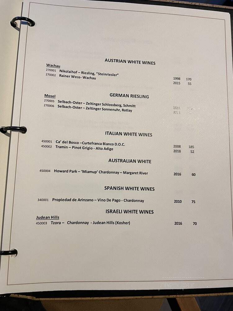 Pacific's Edge - Carmel, CA menu_pic