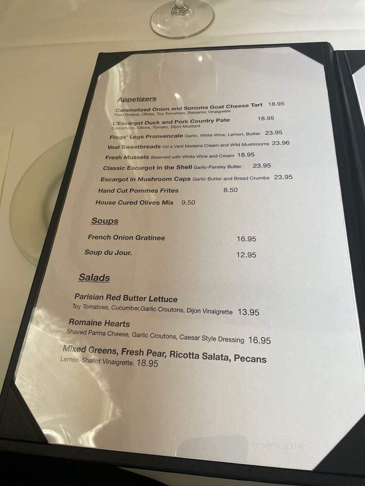 L'Escargot - Carmel-by-the-Sea, CA menu_pic