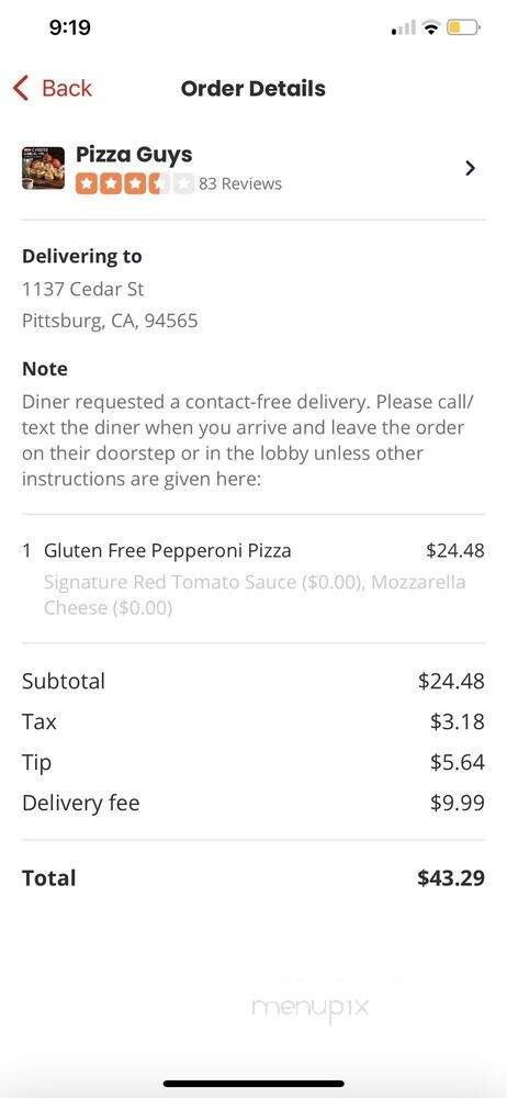 Pizza Guys - Pittsburg, CA
