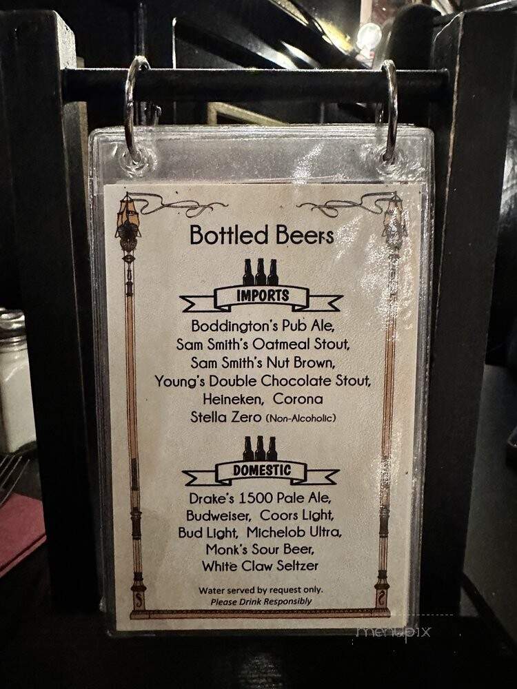 Crown & Anchor - Monterey, CA menu_pic