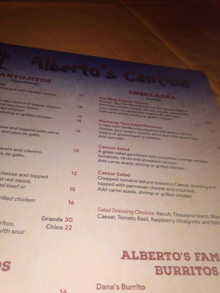 Alberto's Cantina - Pleasanton, CA