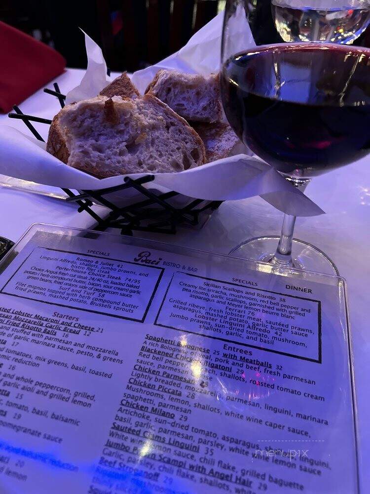 Baci Restaurant - Pleasanton, CA menu_pic